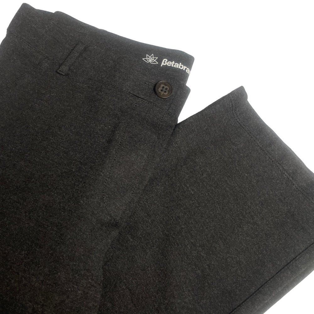 Betabrand Gray Large Petite Women's Pull On Pants